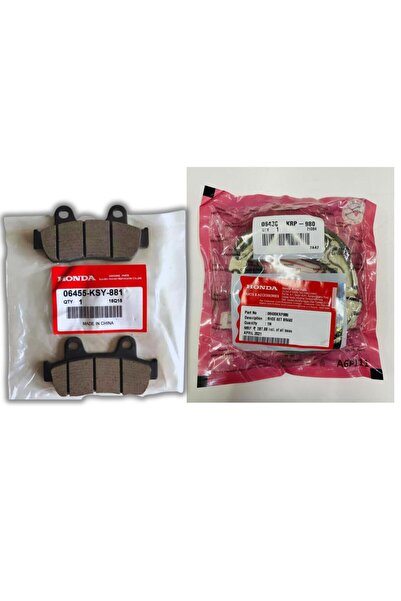 monero RKS Spontini 110 Uyumlu  Ön Arka Fren Balatası Honda Paketli