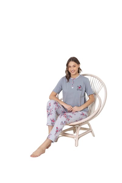 ABBAS ERDEM Erdem Short Sleeved Pajama Set Dfn005