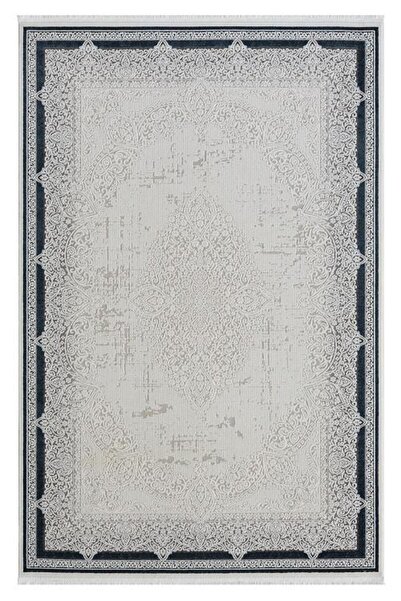 SEYRAN HALI Ahlat 7051 Mavi Klasik Desen Akrilik Salon Halısı