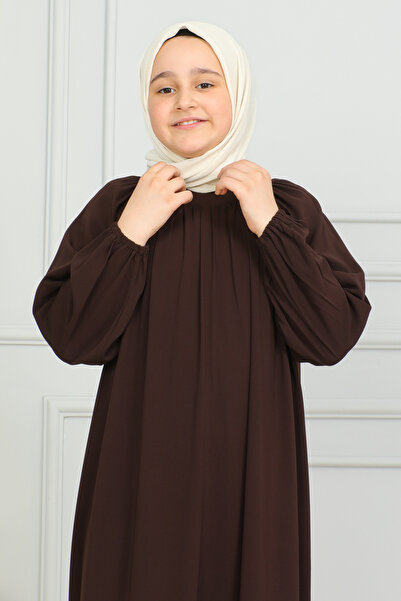 KADEEM Reglan Sleeve Gathered Children's Dress-Medina Silk