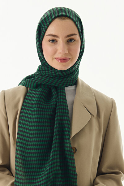 Genel Markalar STELLA PÖTİKARE DESEN ZÜMRÜT YEŞİL YÜN İPEK ŞAL starnk4