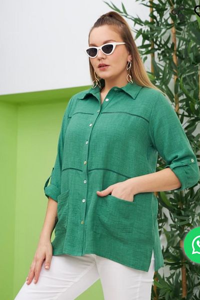 YMNEYL Collections سترة بأزرار مقاس كبير، بلوزة، قماش فائق الجودة، الموسم الجديد