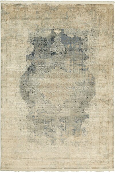 Tuğra Halı Bonneval Bv03 Vizon Lacivert Salon Halısı