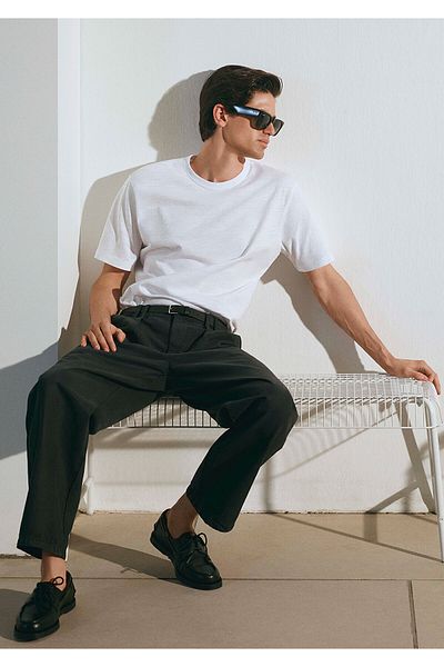Mavi Flaming White Premium Basic T-Shirt κανονική εφαρμογή / κανονική εφαρμογή 0612151 -620