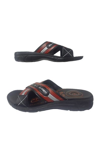 Ziley Εξαιρετικά ελαφριές Unisex Μαύρο-Πορτοκαλί Παντόφλες Καθημερινές - Zley7997