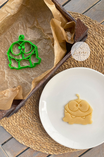 Lena Gift Store Om Nom (قطع الحبل) قالب حلوى كوكيز الكوكيز ومشكل العجين