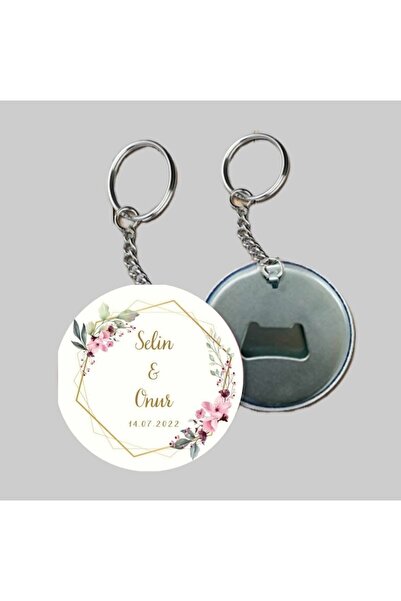 Özcan Tasarım Kişiye Özel Açacaklı Düğün Anahtarlık - Nişan Anahtarlık- Söz A...