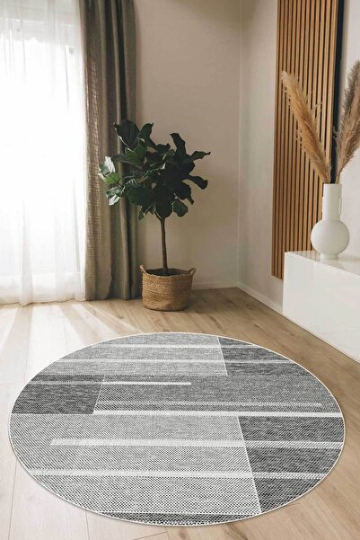 Decomia Home Ψηφιακό αντιολισθητικό χαλί που πλένεται μοντέρνο ριγέ στρογγυλό χαλί σαλονιού Χαλί κουζίνας Χαλί εισόδου Διακόσμηση σπιτιού