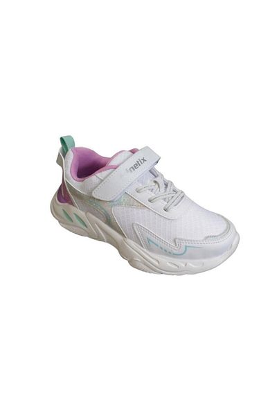 Kinetix KINETIX Girl's Black White Velcro Comfort Comfortable Sole Sneaker Sports Shoes