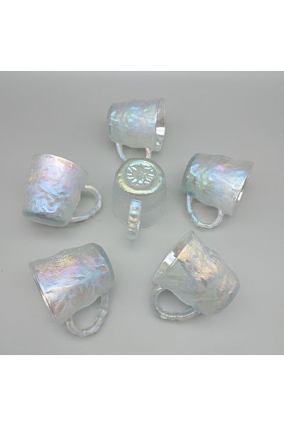 Janset Ice Looking Glass Cup Set for 6 People
