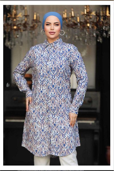 CANSELLBUTİKK PLUS SIZE Hijab Tunic Viscose Fabric (46-48-50-52-54) ( big size )