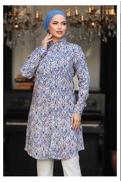 CANSELLBUTİKK PLUS SIZE Hijab Tunic Viscose Fabric (46-48-50-52-54) ( big size )