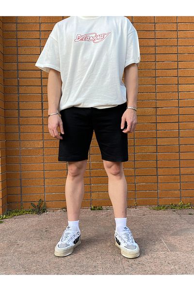 g-town Ανδρικό καλοκαιρινό χτενισμένο βαμβακερό σορτς - Basic