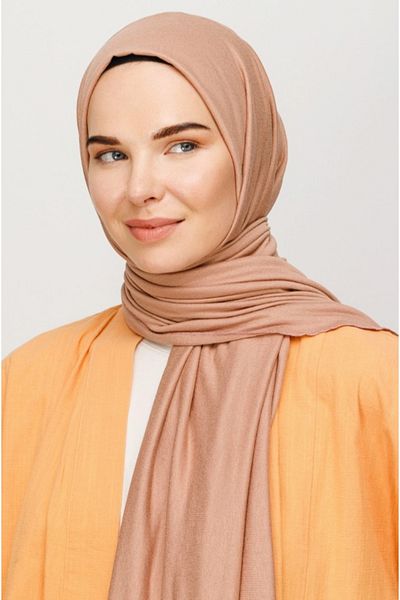 FRESCO SCARFS Hijab Hijab Combed Cotton Shawl Nude