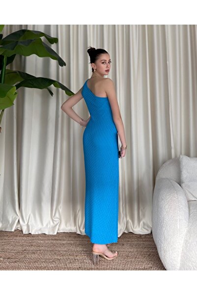 S&A Collectionn Жіноча одноплечова трикотажна сукня максі з власним візерунком