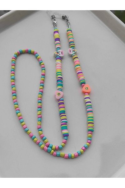 Amabel Jewelerys Unicorn, Heart Figured Children's Glasses Chain