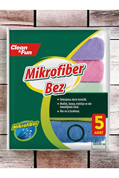 Clean & Cleaner 5 bucăți 40 x 40 cârpă din microfibră
