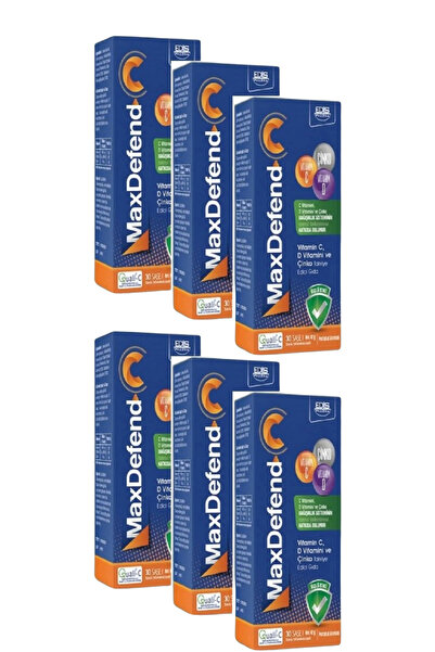 EDİS PHARMA Maxdefend C Vitamini D Vitamini Ve Çinko 30 Saşe X 6 Adet