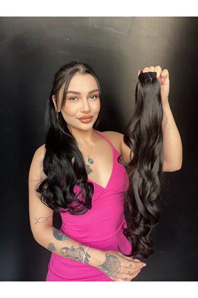 Suzan Peruk Cırcırtlı Bağcıklı At Kuyruğu Tak çık Doğal kestane