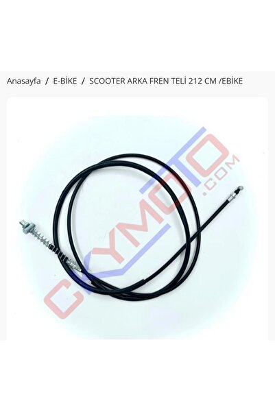 Yuki windy Arka firen kablosu Komple 212 cm