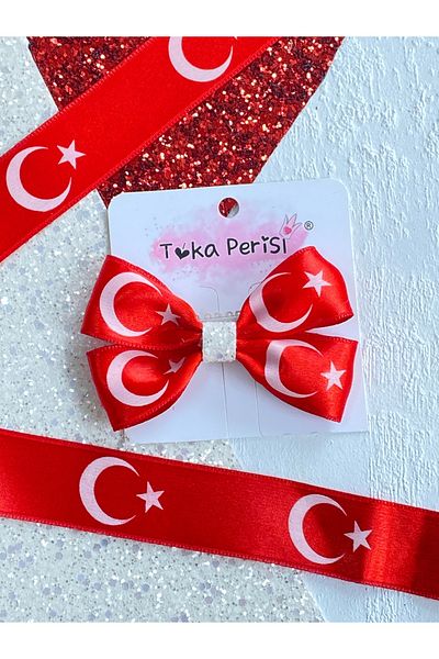 Toka Perisi Red and White Turkish Flag Hairless Baby Buckle (Turkey)