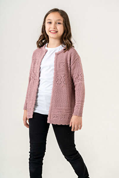 Cloudy Kids Kız Çocuk Yazlık  Ajurlu  Hırka