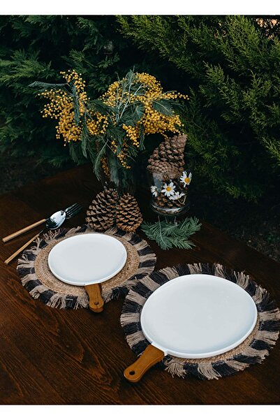 The Mia Woody 34x21 cm Porcelain Serving