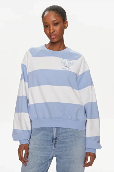 Tommy Jeans Letterman Kadın Sweatshirt-DW0DW17789