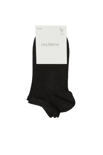 Dıvarese Siyah Bambu 2li Erkek Çorap Seti