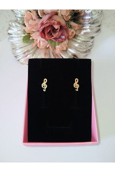 MİRAKSESUAR Minimal Steel Kupe with Note Figure - Gold