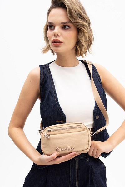 United Colors of Benetton Beneton Women's Crossbody Bag - Nude Bnt1204