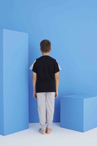 Tarık Boy's Cotton Short Sleeve Pajama Set