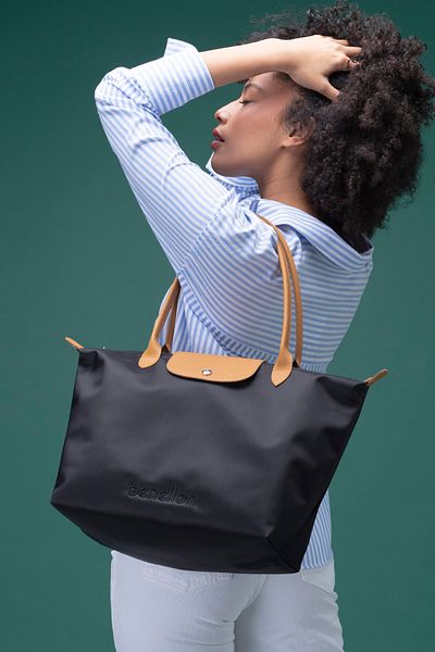 United Colors of Benetton GEANT DE MÂNĂ BENETTON FEMEI BLACK-CAMEL BNT1355