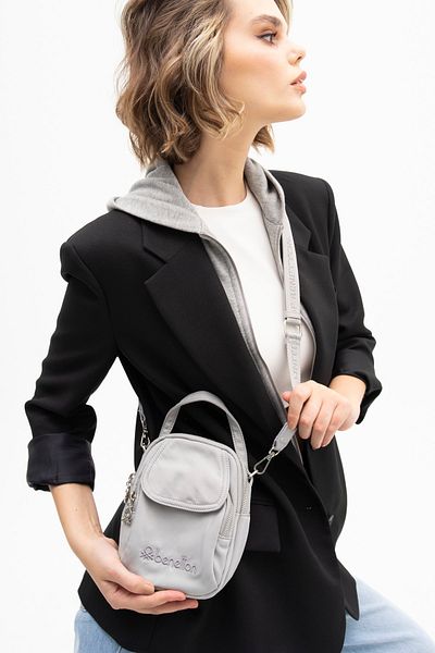 United Colors of Benetton Benetton Women's - Gray Crossbody Bag, Model A.GRI BNT1207