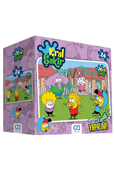 CA Games Kral Şakir Lisanslı 24 Parça 50x70cm Çocuk Yer-Zemin Puzzle Yapboz Serisi