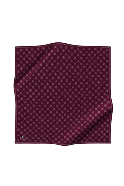 Vissona Twill Silk Scarf / Şarabi