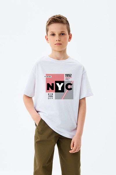 MYADA Tricou pentru băieți cu imprimeu NYC New York City