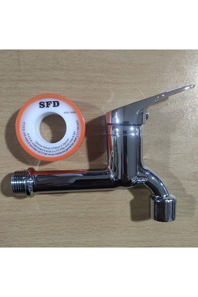 Kare Banyo SQUARE MIX OPEN CLOSE LONG TAP WITH TEFLON TAPE GIFT 1 PIECE DOMESTIC PRODUCTION