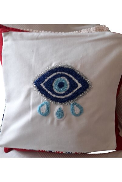 handedizayn Husă de pernă brodată cu design „Crying Eye” cu sclipici, pentru ...