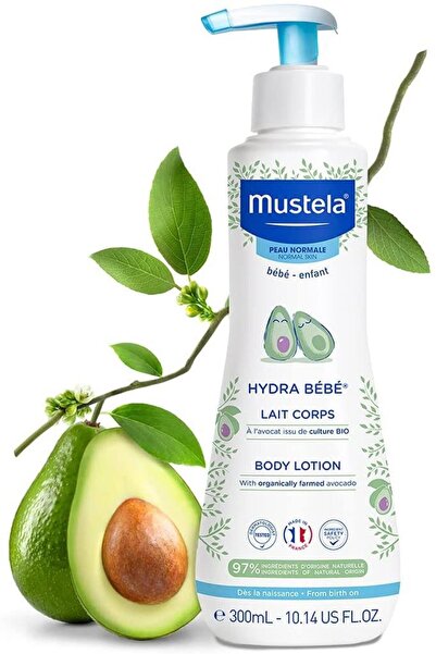Mustela Hydra Bebe Organik Avokado İçeren Nemlendirici Bebek Vücut Losyonu 300ml