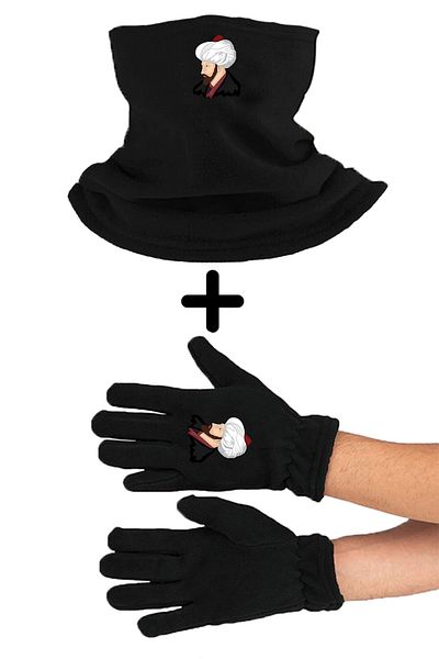 Fanze Set de mănuși pentru beretă Fatih Sultan Mehmed zrn5045