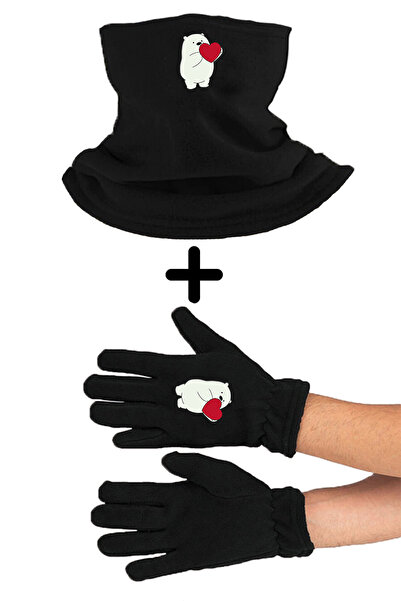 Fanze Set guler ursuleț, căciulă și mănuși zrn4923