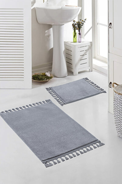 Meta Halı Yıkanabilir Premium Ponpon Saçaklı Kaymaz Taban Post Peluş Banyo Pa...