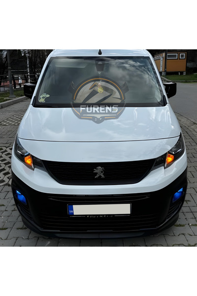 Furens Peugeot Rifter 2018-2024 Uyumlu H lip Esnek Ön Lip 2 Parça Karlık Ön E...