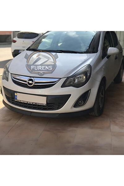 Furens Opel Corsa D 2006-2014 Uyumlu H lip Esnek Ön Lip 2 Parça Karlık Ön Ek Tampon Altı Dil