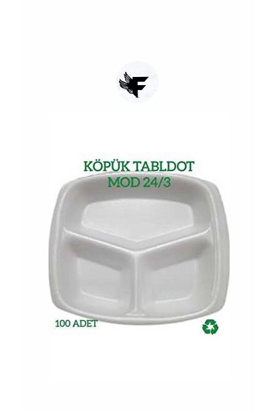 FİGANLAR Extra Thick 3 Compartment Foam Plate 100 Pieces 23a is worth trying
