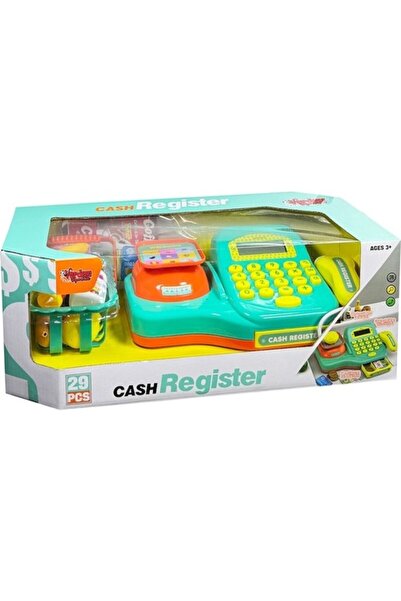 Vardem ماكينة تسجيل المدفوعات النقدية المضيئة والآلة الحاسبة مع الملحقات 29 قطعة