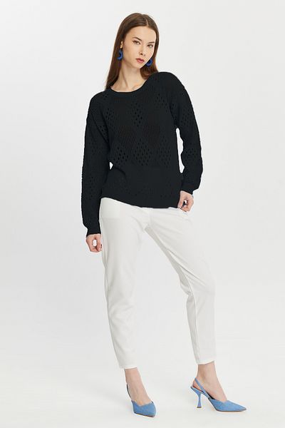 Fanori Woman Μπλούζα από βαμβακερά πλεκτά New Season