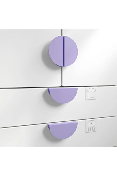 IKEA BEGRIPA lila 130 mm kulp 2 adet