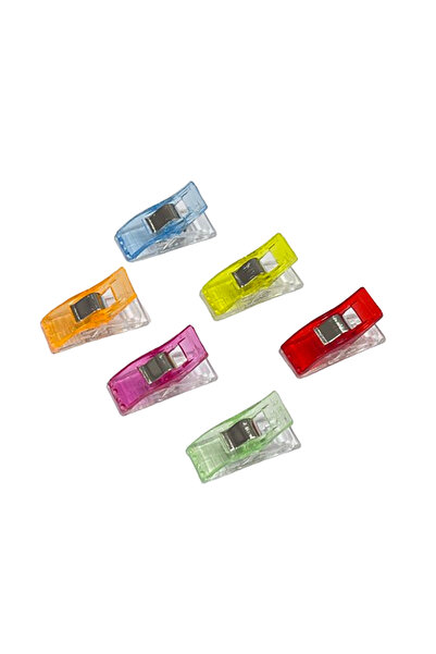 EleganTShoP Kumaş Mandalı (6 adet) Dikiş Nakış Maşası Tutucu zx-222